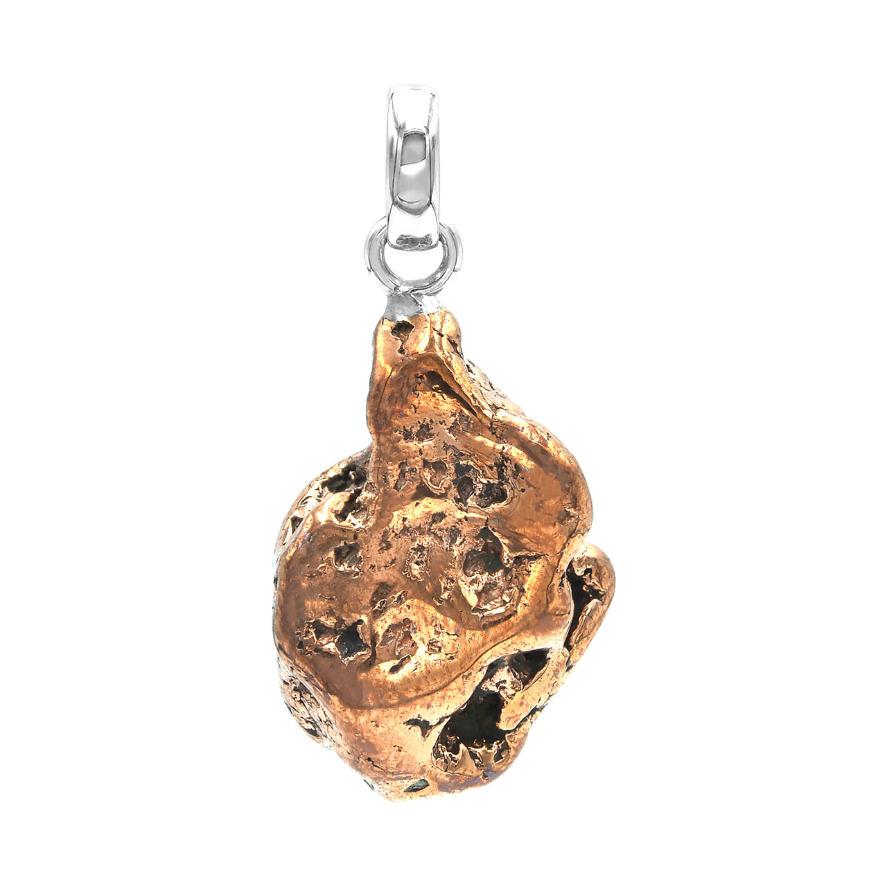 Colgante mediano de cobre Starborn de forma libre en plata de ley