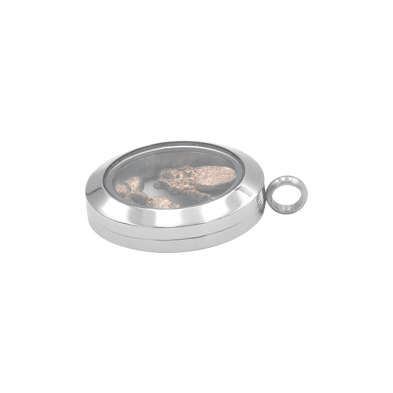 Collar con colgante de ventana con piedras preciosas Starborn en acero inoxidable