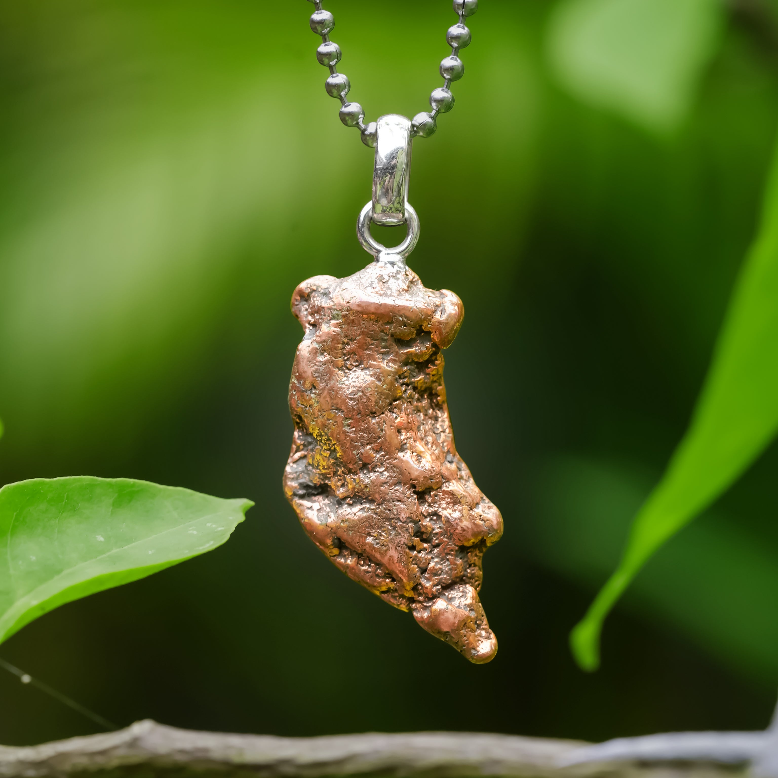 Starborn Freiform-Kupferanhänger in Sterlingsilber