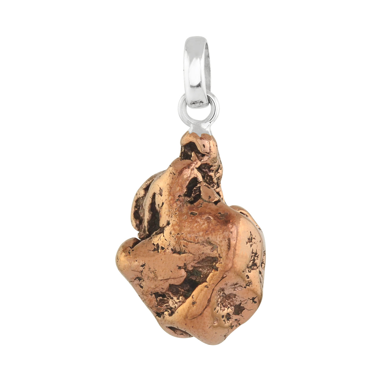 Colgante mediano de cobre Starborn de forma libre en plata de ley