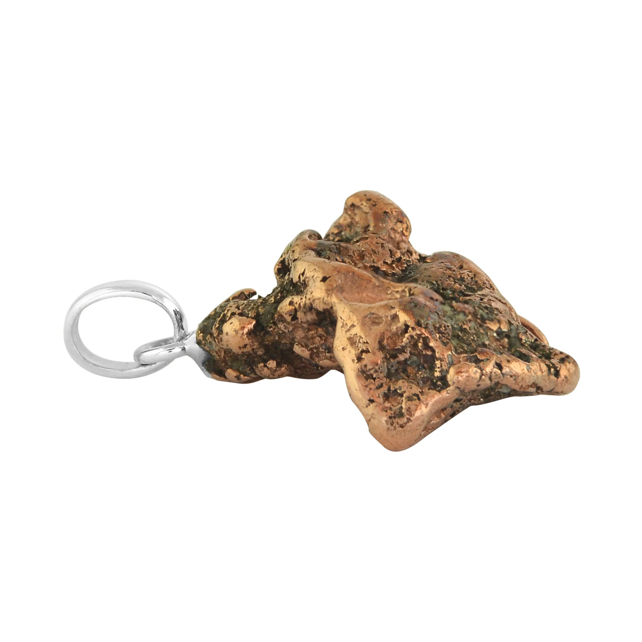 Colgante mediano de cobre Starborn de forma libre en plata de ley