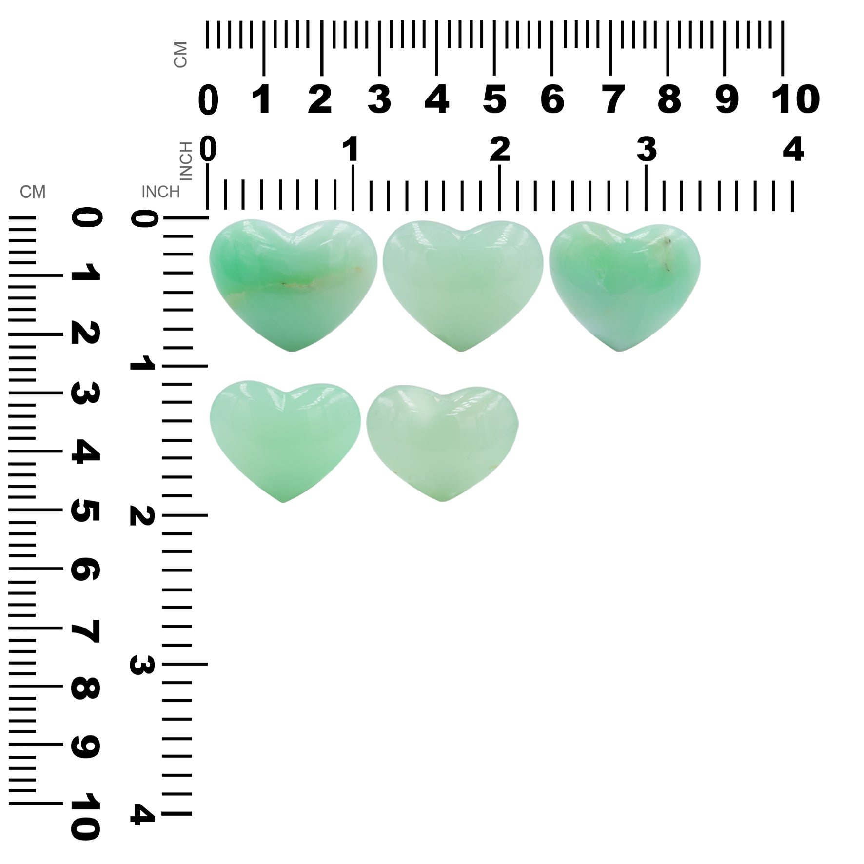 Chrysoprase Heart 20-23 mm