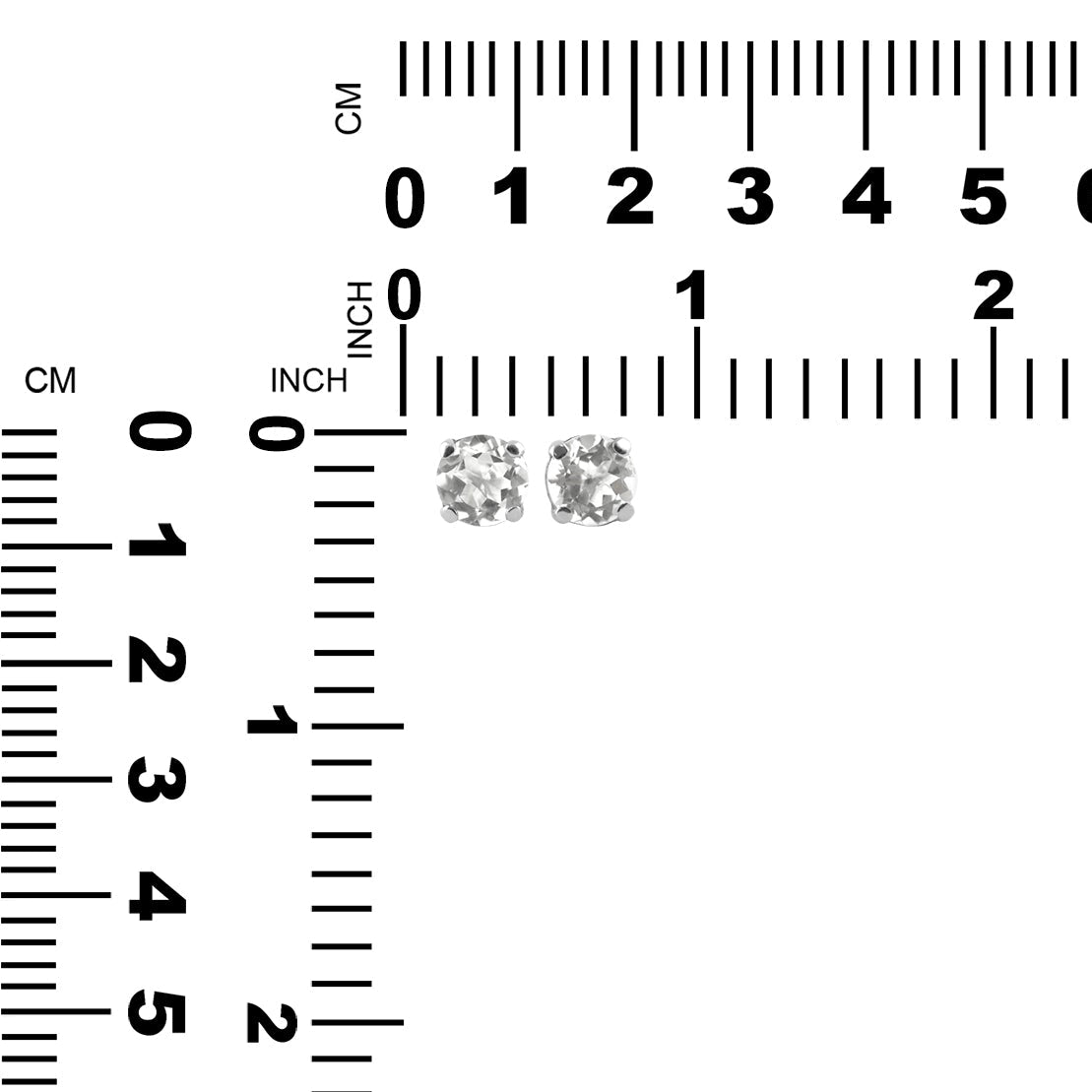 Starborn – Facettierte Danburit-Ohrringe in runder Form, Sterlingsilber