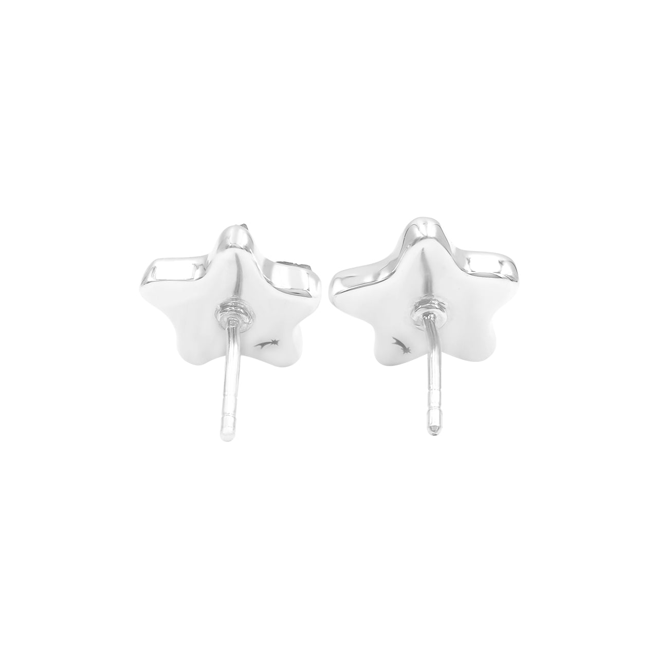 Starborn Drusy Star Post Earrings in Sterling Silver