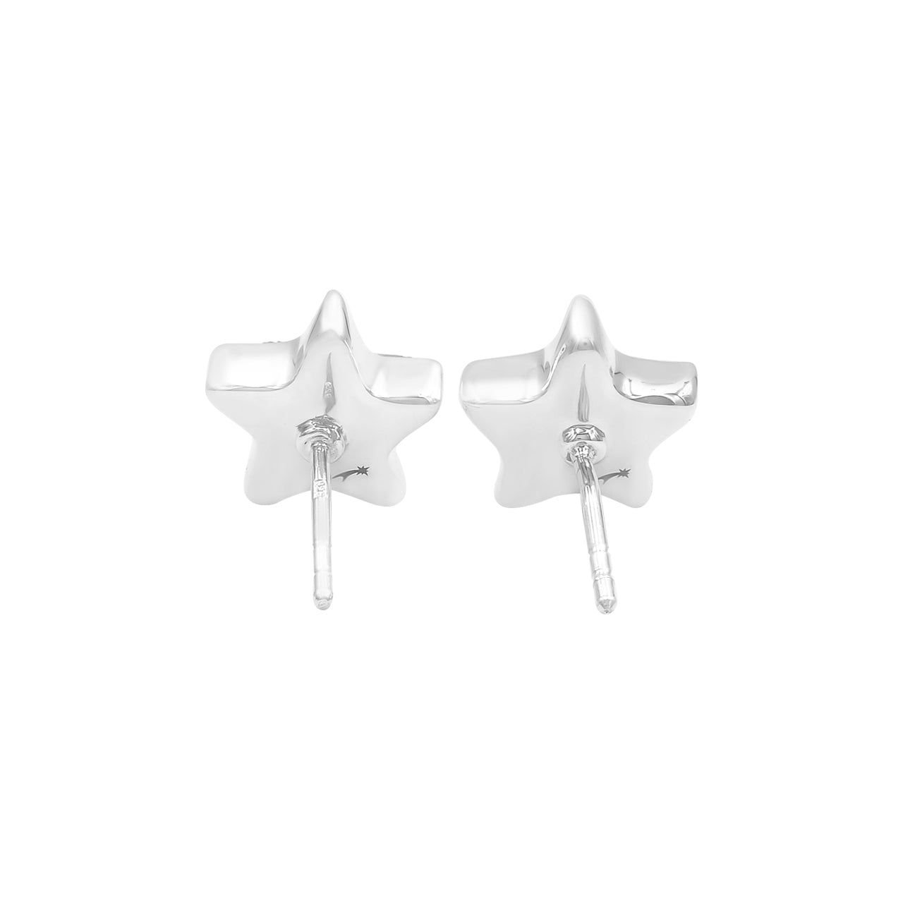 Starborn Drusy Star Post Earrings in Sterling Silver