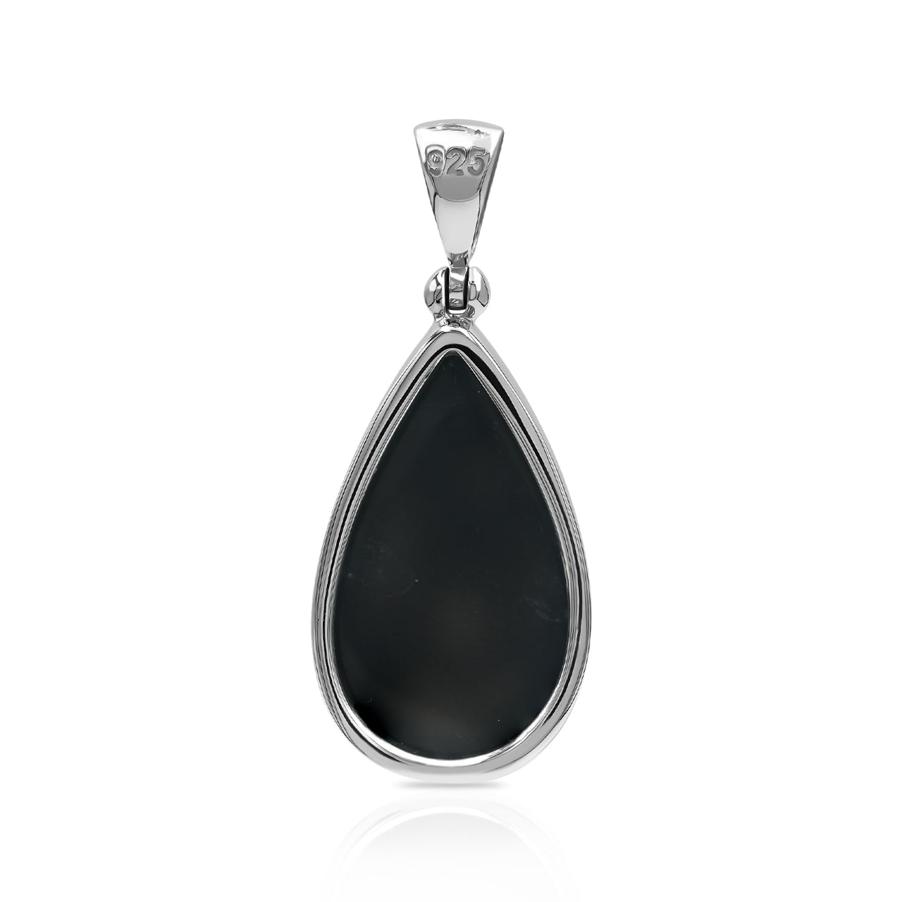 Starborn Window Drusy Pear Pendant in Sterling Silver