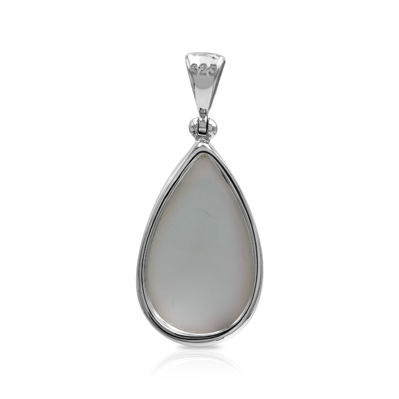 Starborn Window Drusy Pear Pendant in Sterling Silver