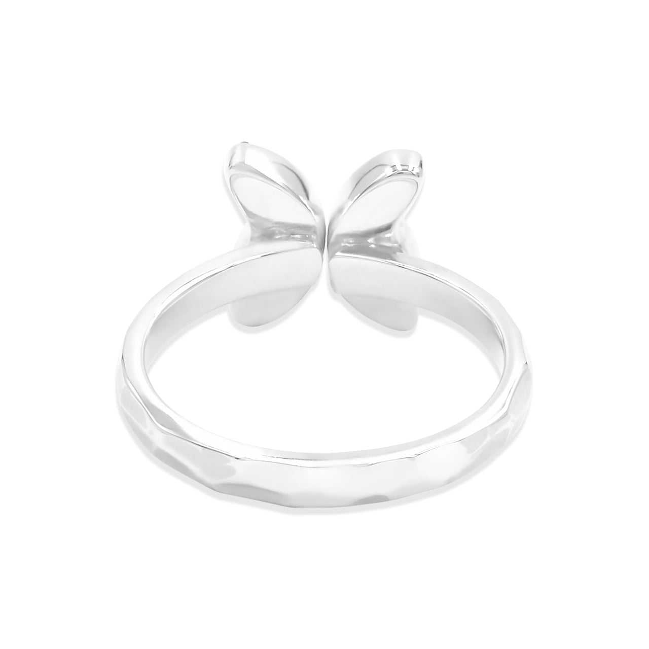 Starborn Blue Drusy Butterfly Ring in Sterling Silver