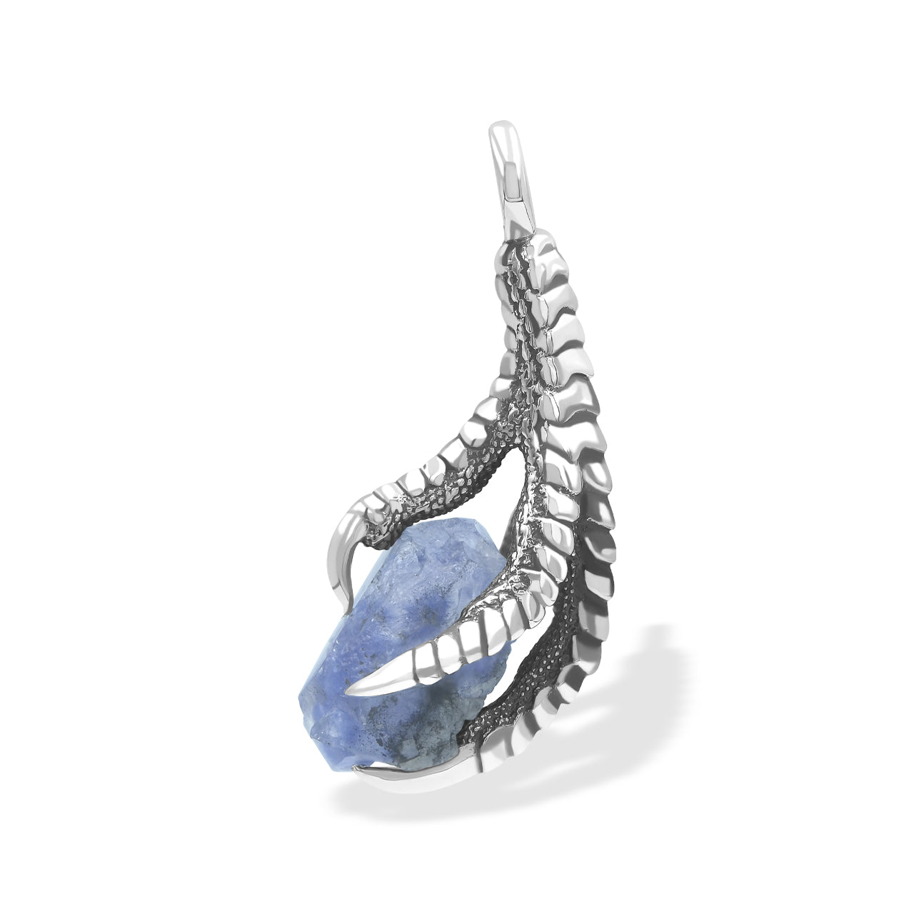 Starborn Gemstone Eagle Claw Pendant in Sterling Silver