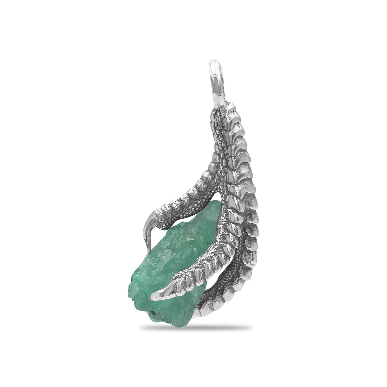 Starborn Gemstone Eagle Claw Pendant in Sterling Silver