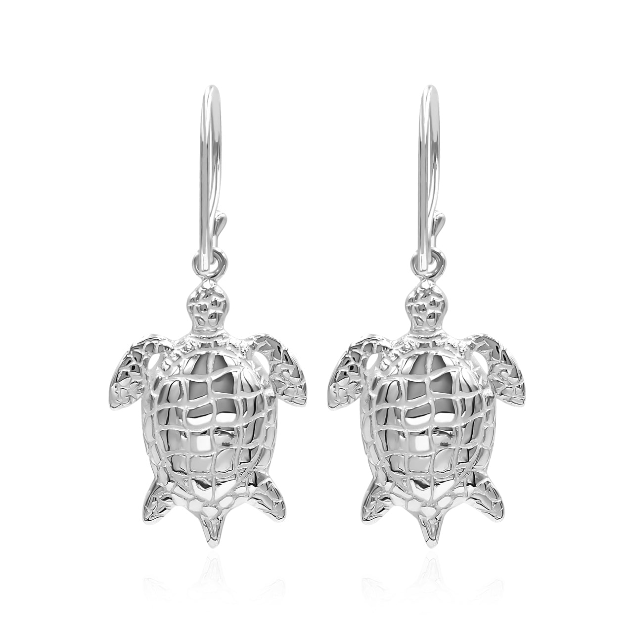 Starborn Hand-carved Natural Ethiopian Opal Turtle Earrings in Sterling Silver