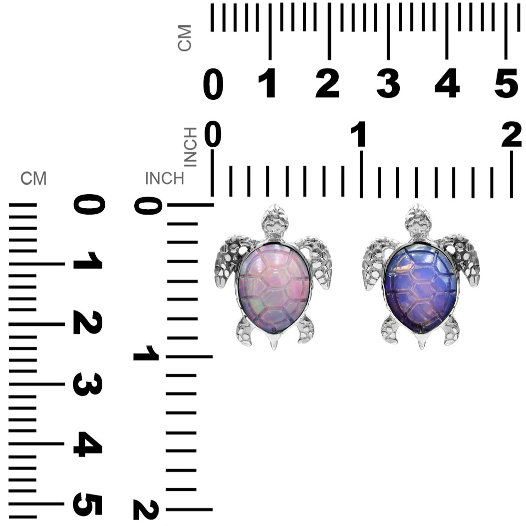 Starborn Carved Sea Turtle Pendant in Fine Sterling Silver