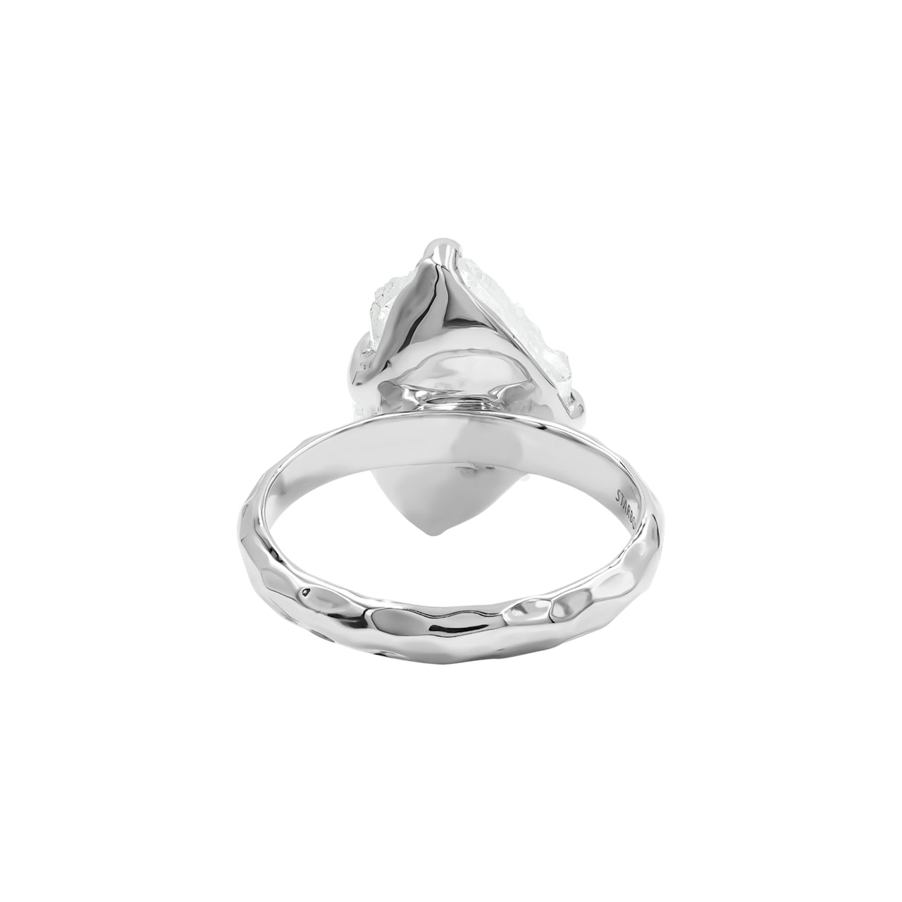 Starborn Natural Faden Quartz Prong Set Ring in Sterling Silver