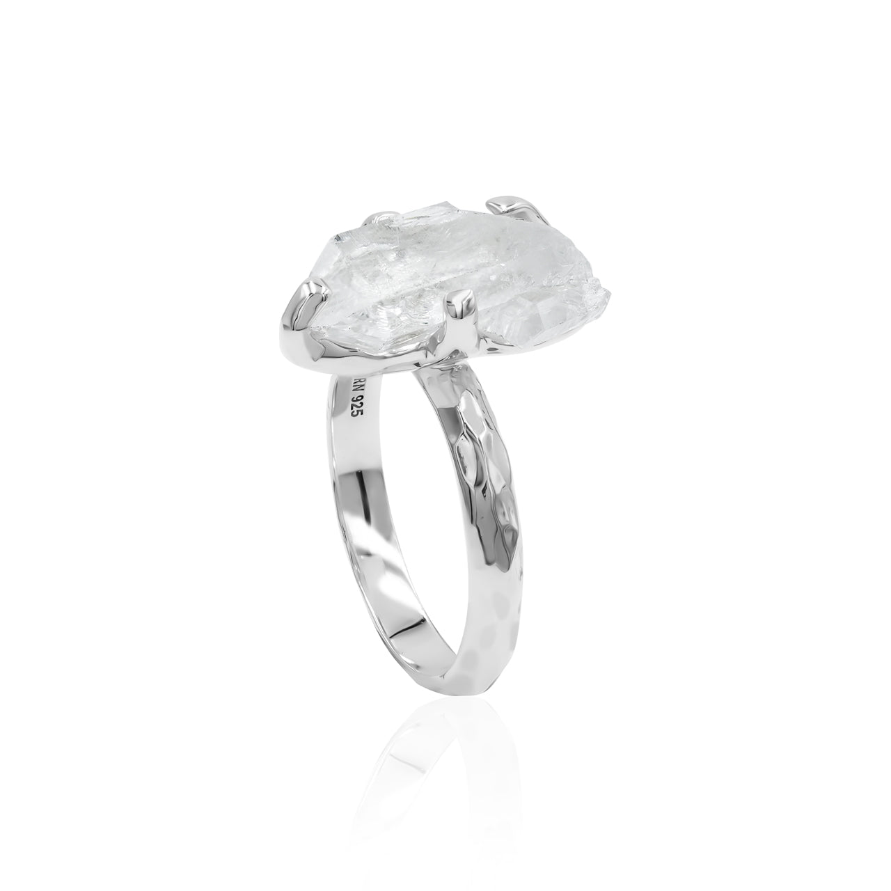 Starborn Natural Faden Quartz Prong Set Ring in Sterling Silver