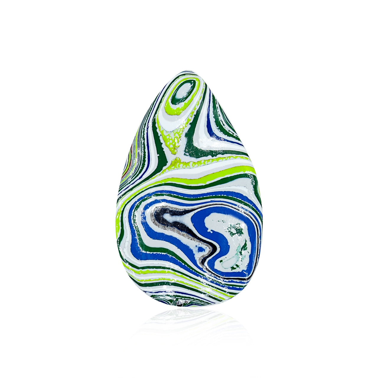 Fordite Pear Cabochons 24 x 15 mm