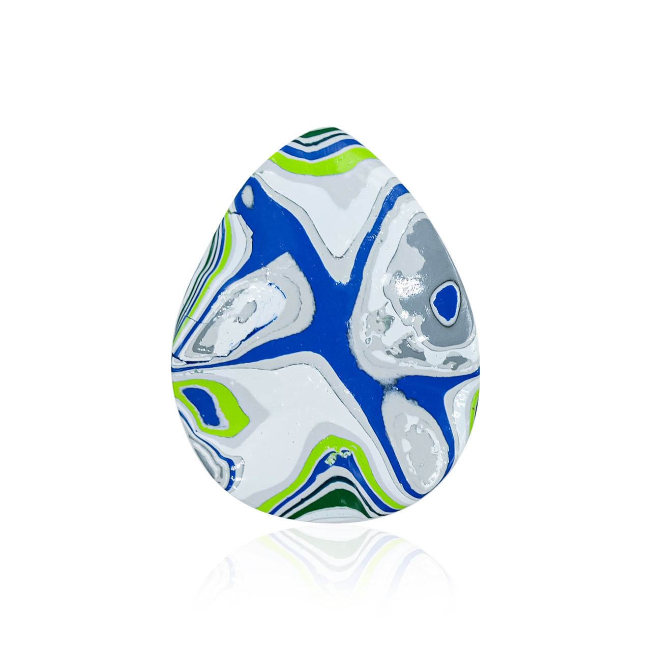 Fordite Pear Cabochons 19 x 25 mm