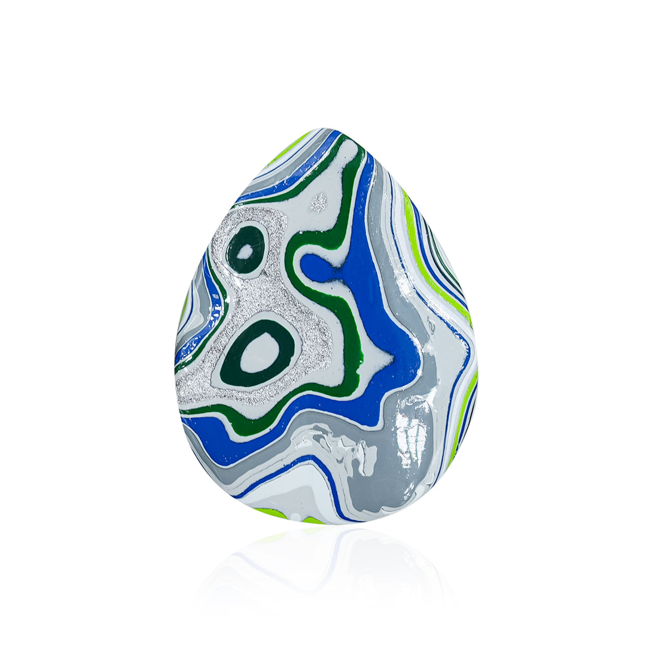 Fordite Pear Cabochons 19 x 25 mm