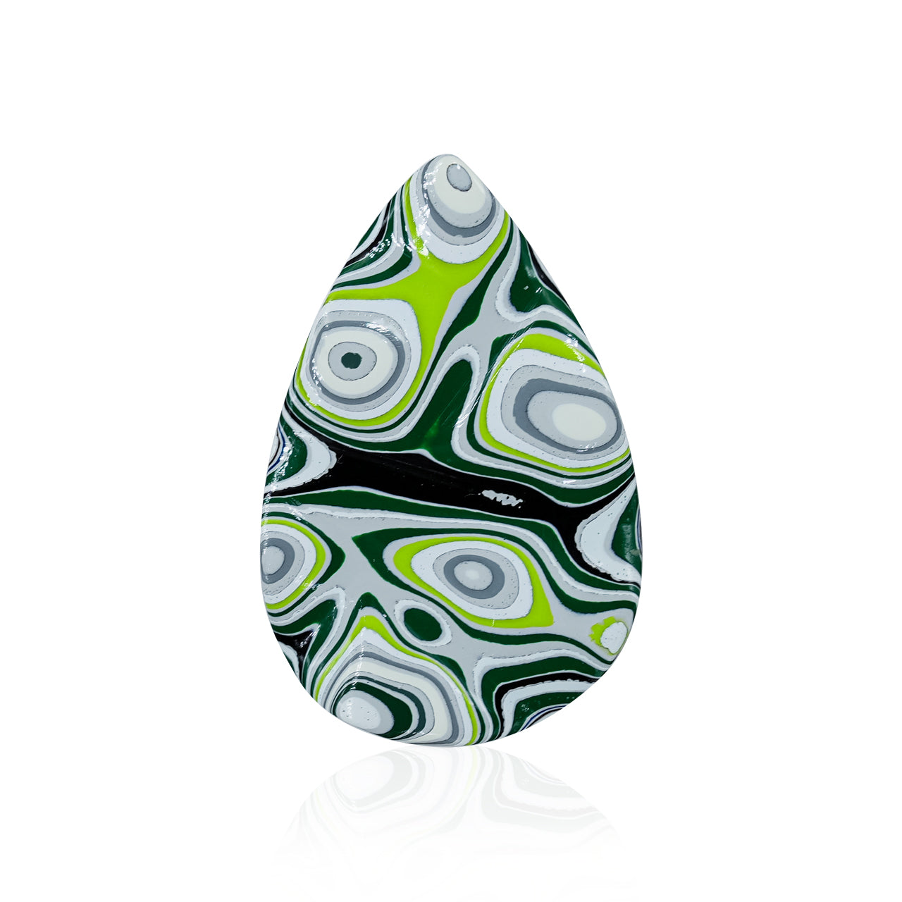 Fordite Pear Cabochons 20 x 30 mm