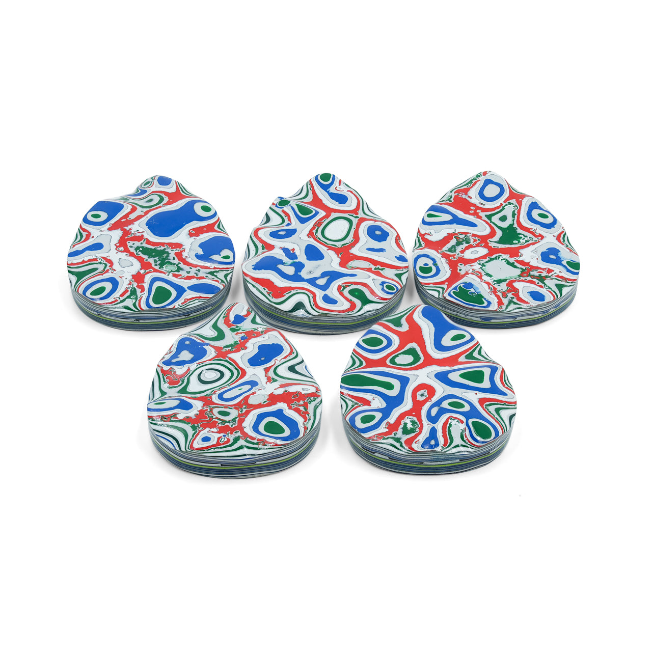 Fordite Pear Cabochons 20x30 mm