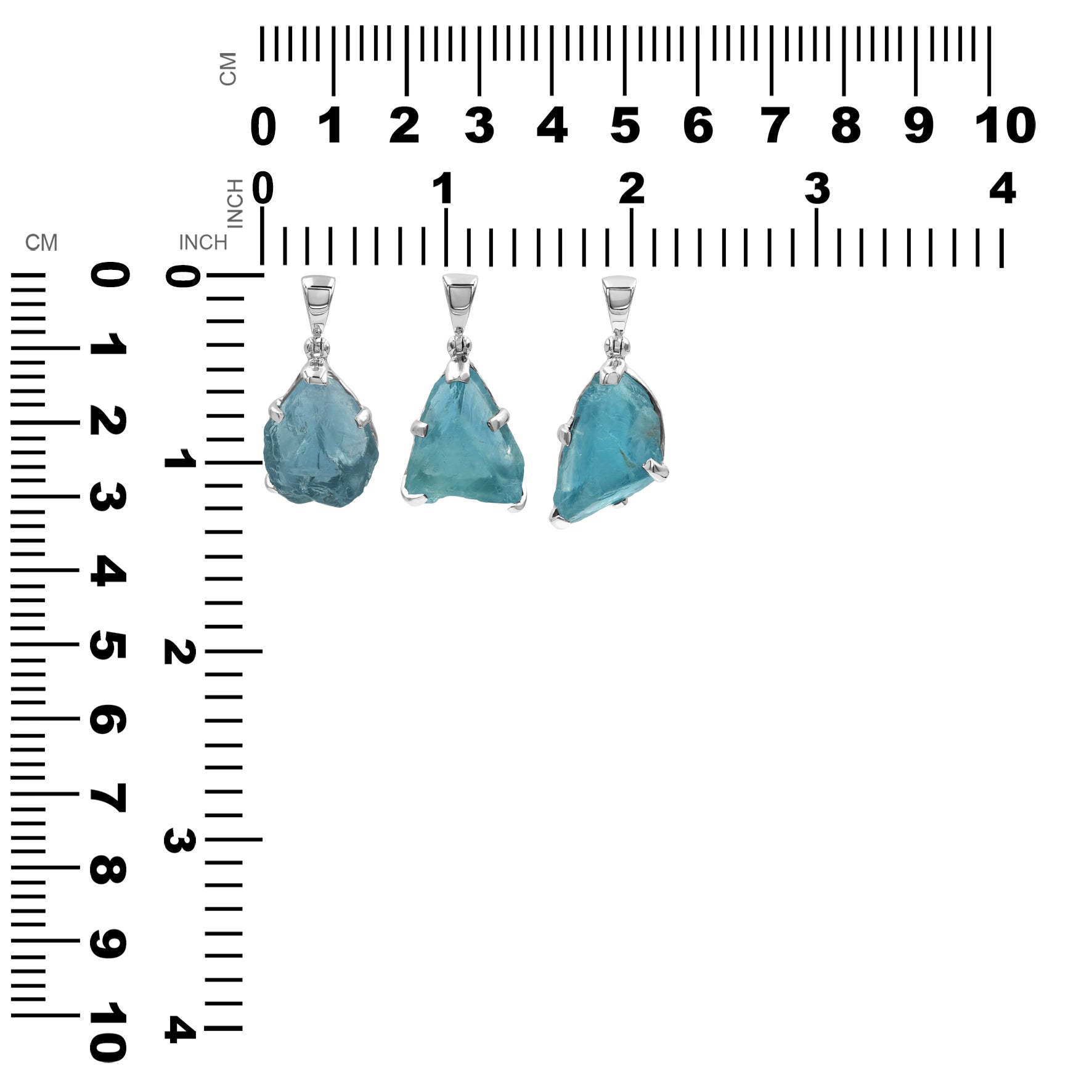 Starborn Fluorite Prong Set Pendant in Sterling Silver