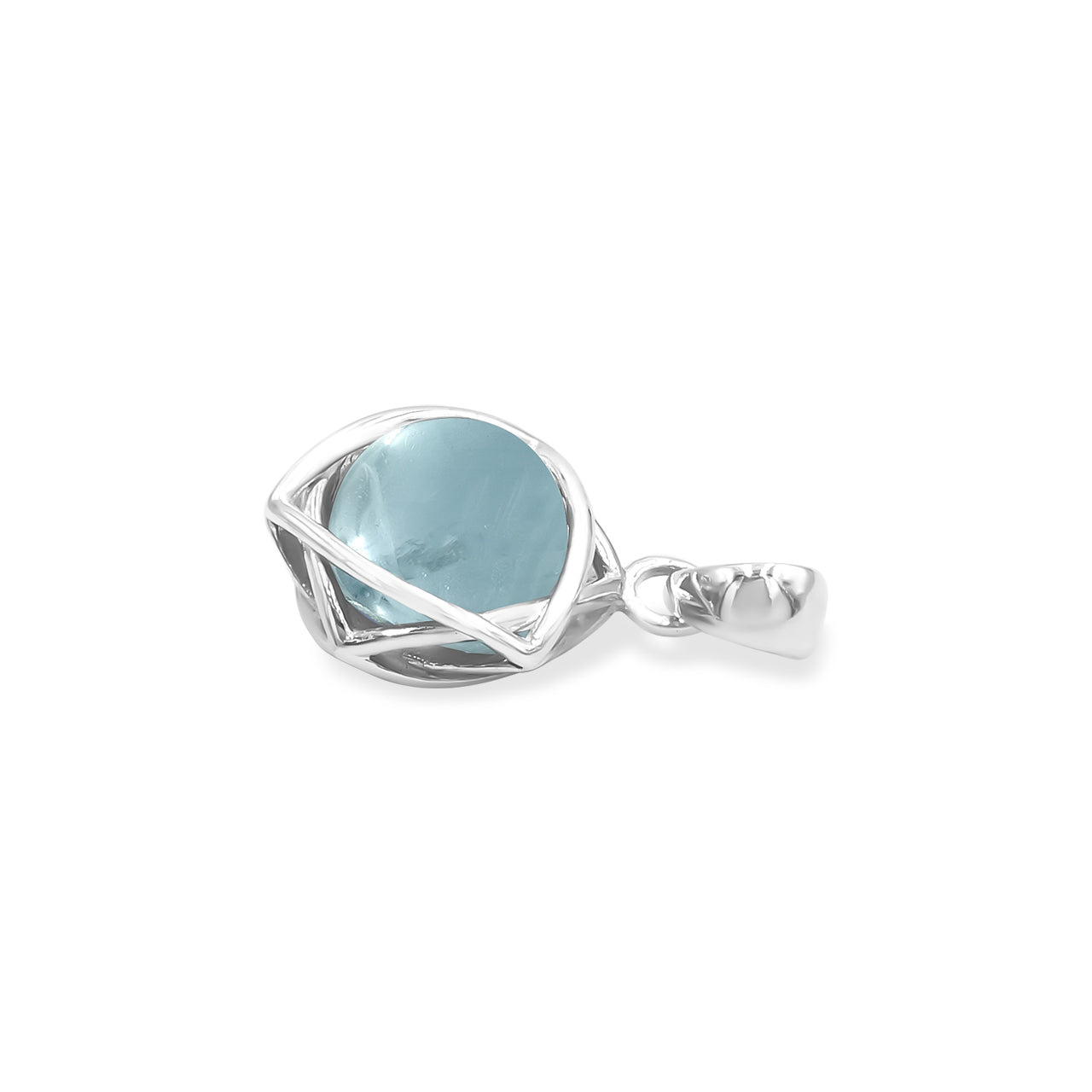 Starborn Gemstone Sphere 6-Point Star Pendant in Sterling Silver