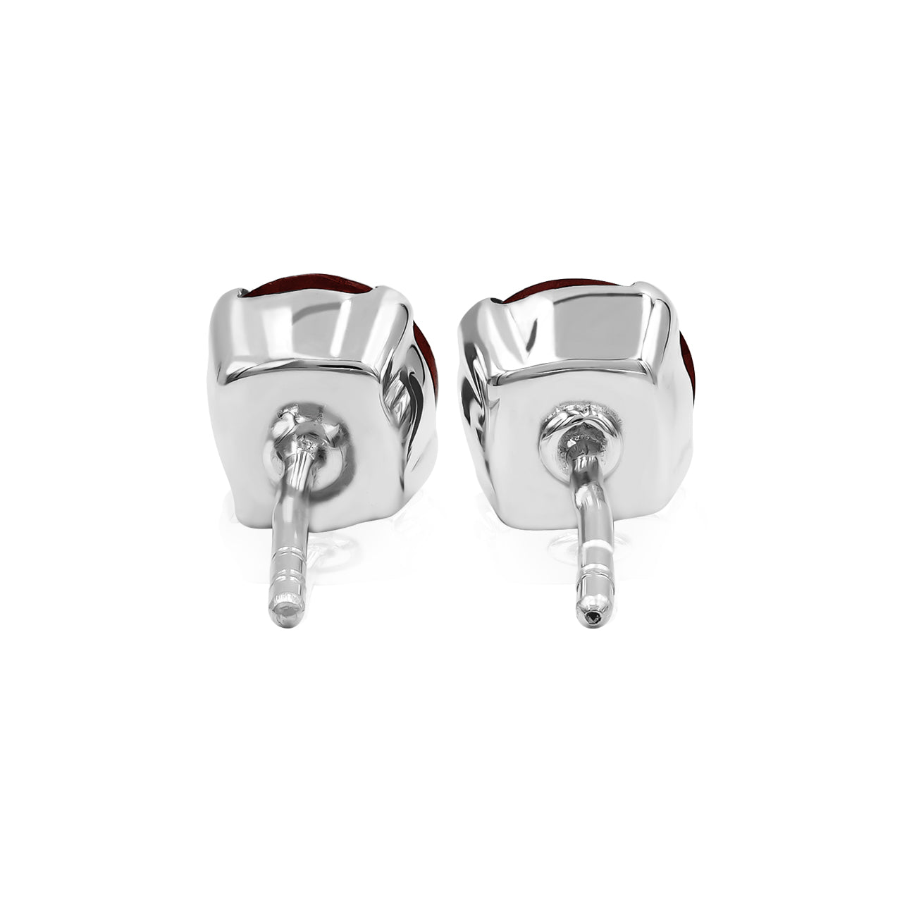 Starborn Faceted 6mm Post Earrings in Sterling Silver