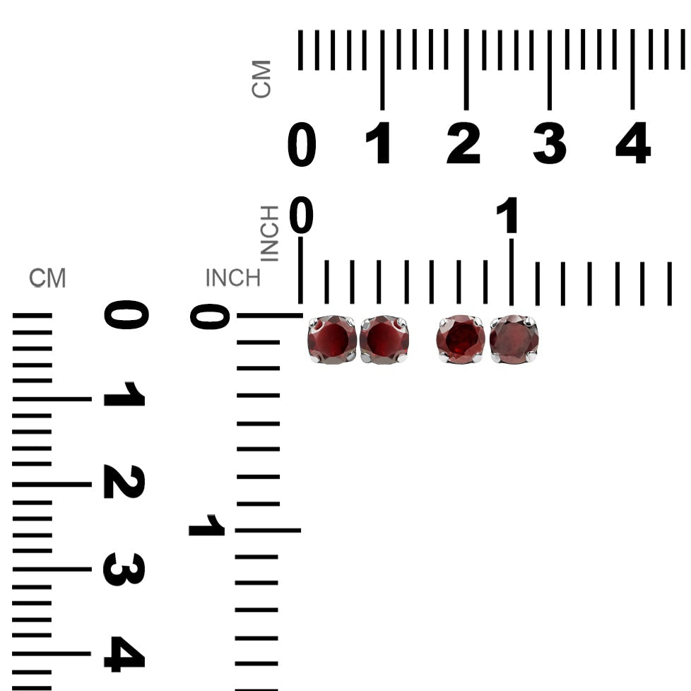 Starborn Faceted 6mm Post Earrings in Sterling Silver