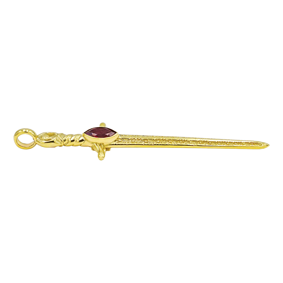 Starborn Garnet Sword Pendant