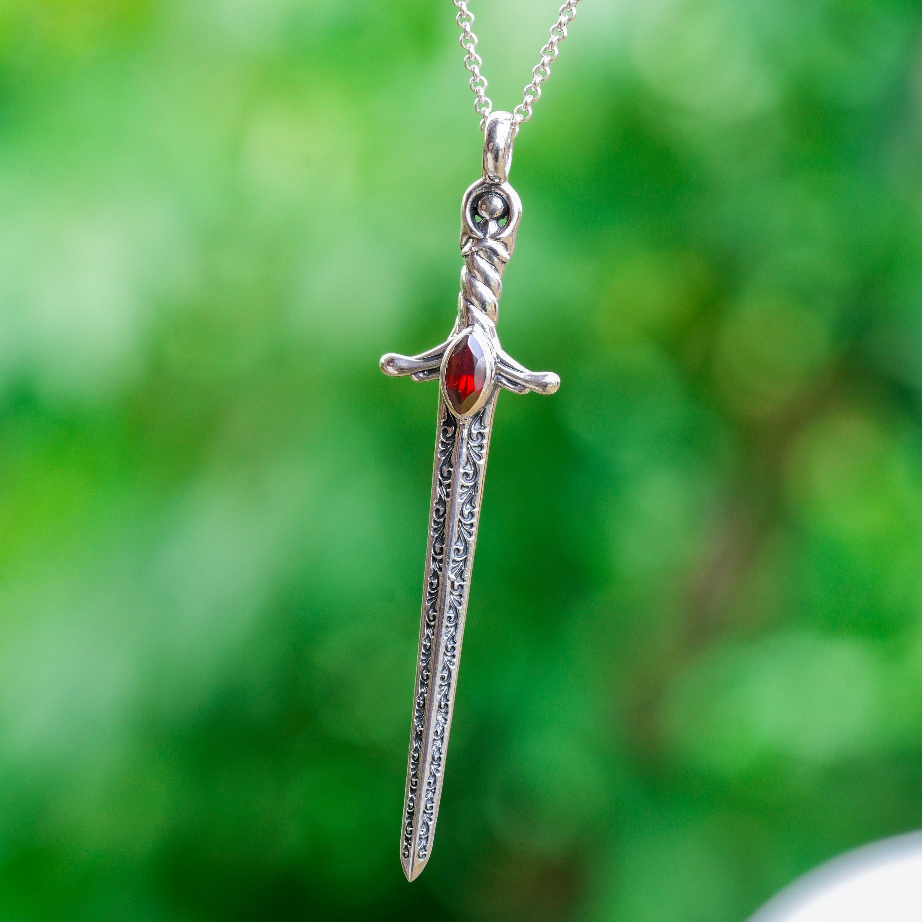Starborn Sword Pendant in Sterling Silver