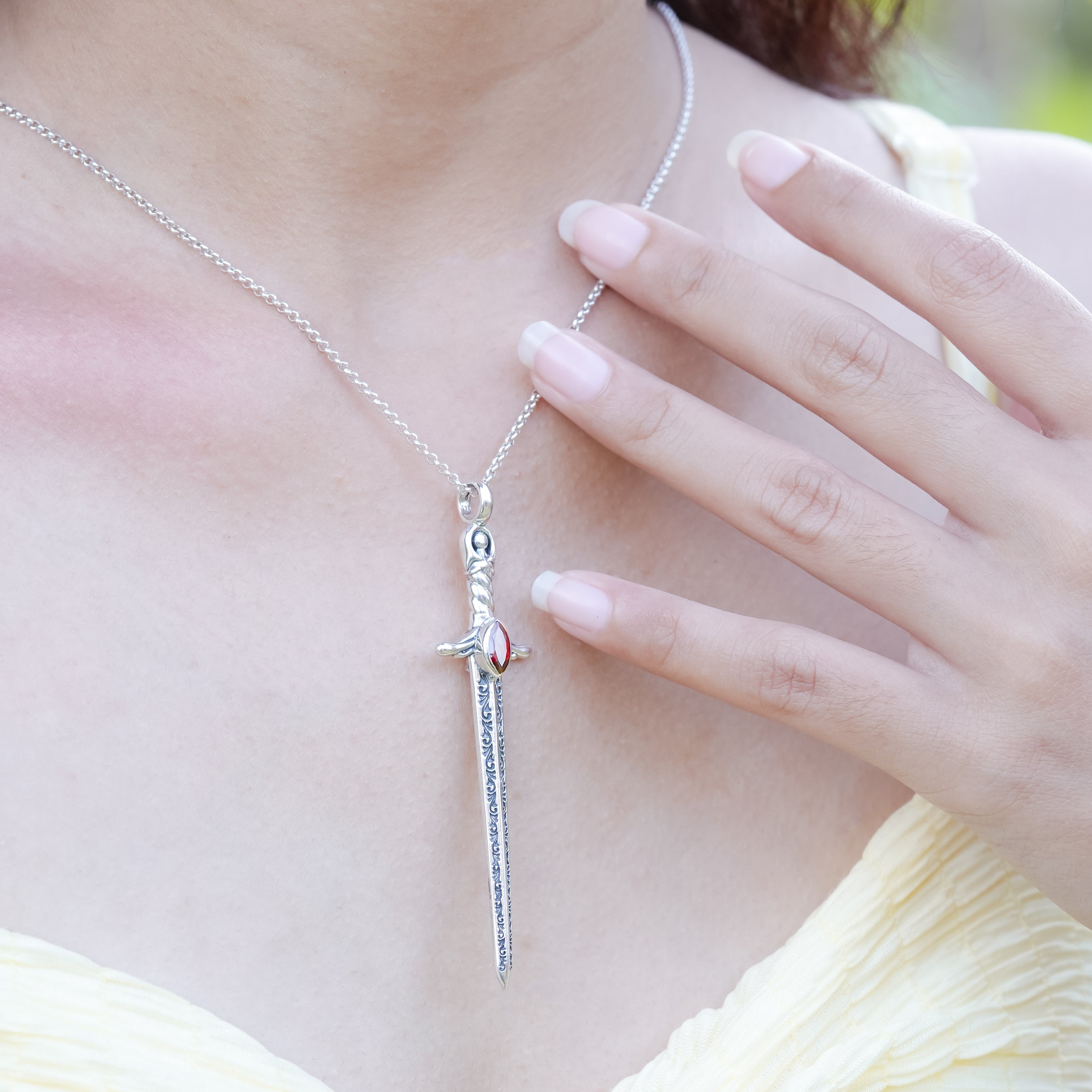 Starborn Sword Pendant in Sterling Silver