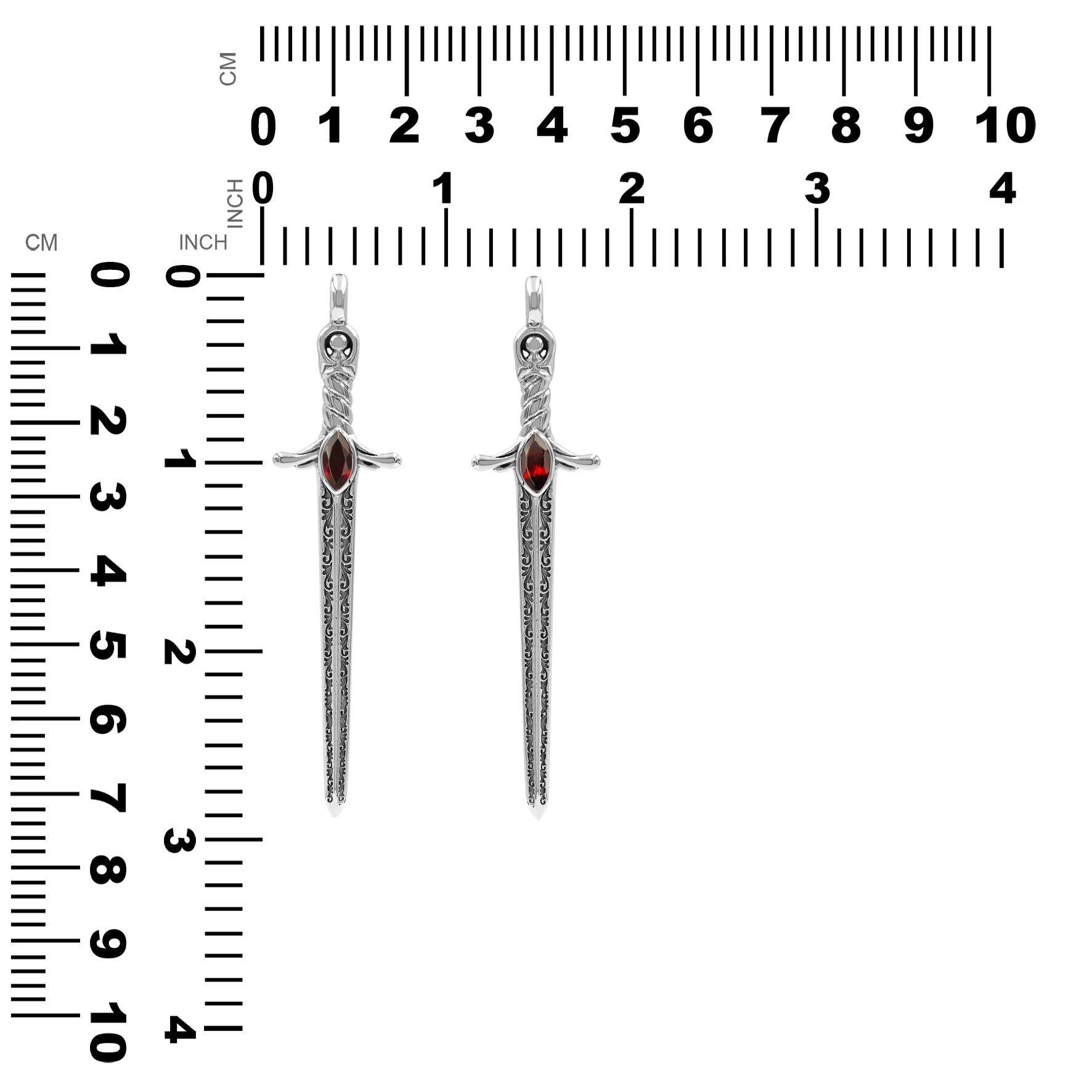 Starborn Sword Pendant in Sterling Silver