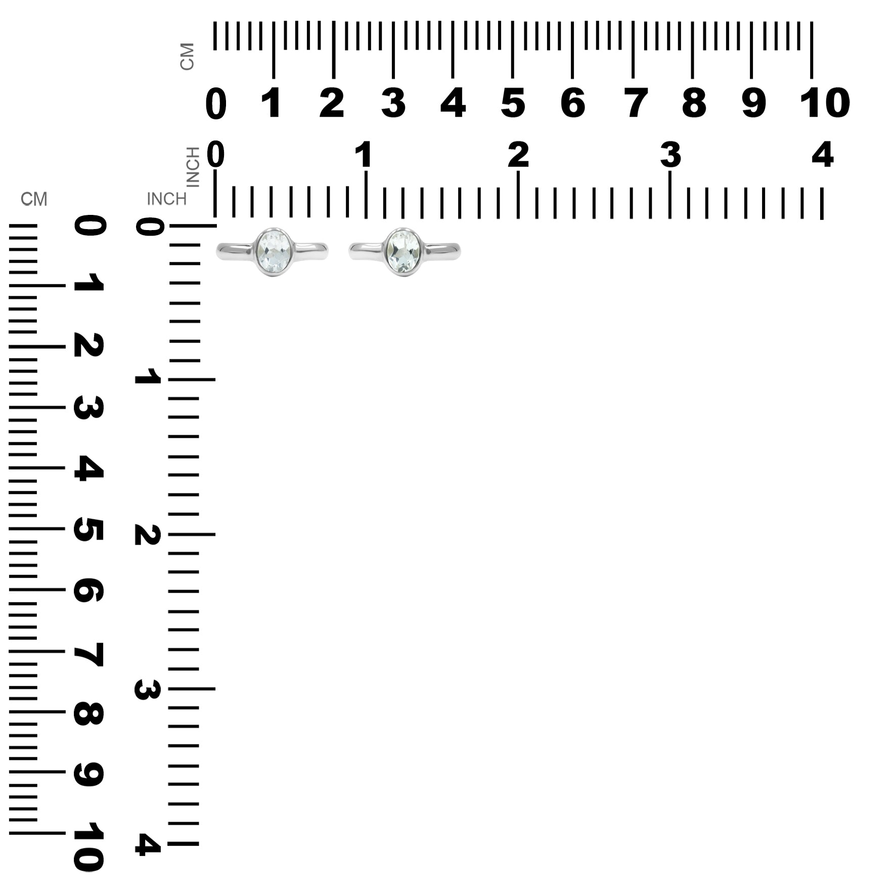 Starborn Goshenite Oval Faceted Ring in Fine Sterling Silver