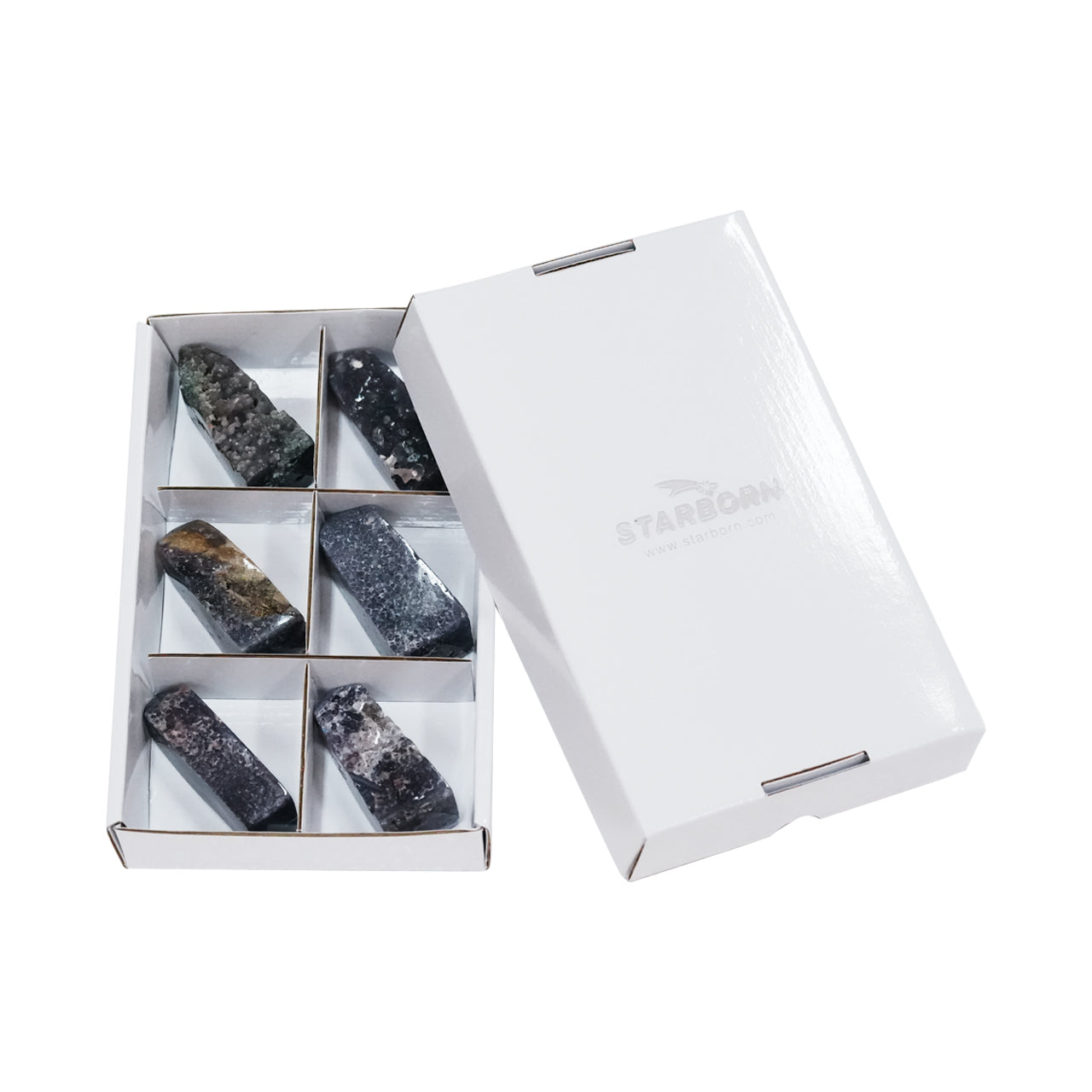 Starborn Grape Chalcedony Towers Flat 500g - 6 pcs