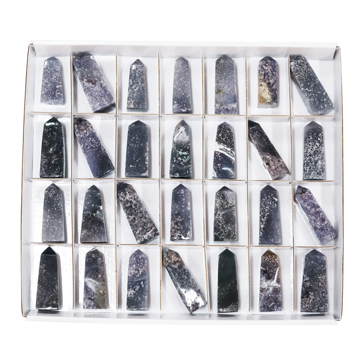 Starborn Grape Chalcedony Tower 2000 Grams - 28 Pieces