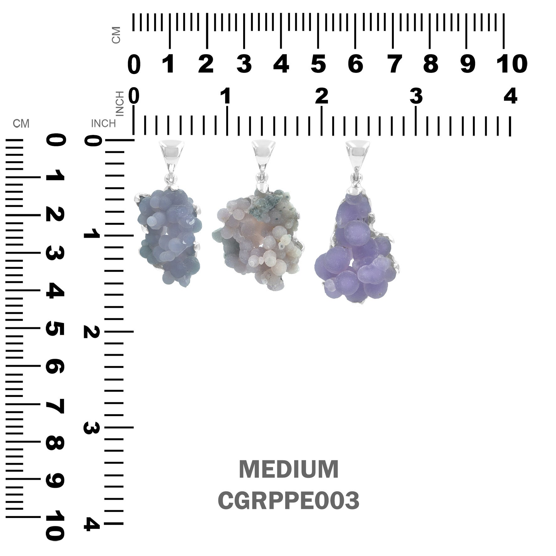 Starborn Grape Chalcedony Pendant in Sterling Silver
