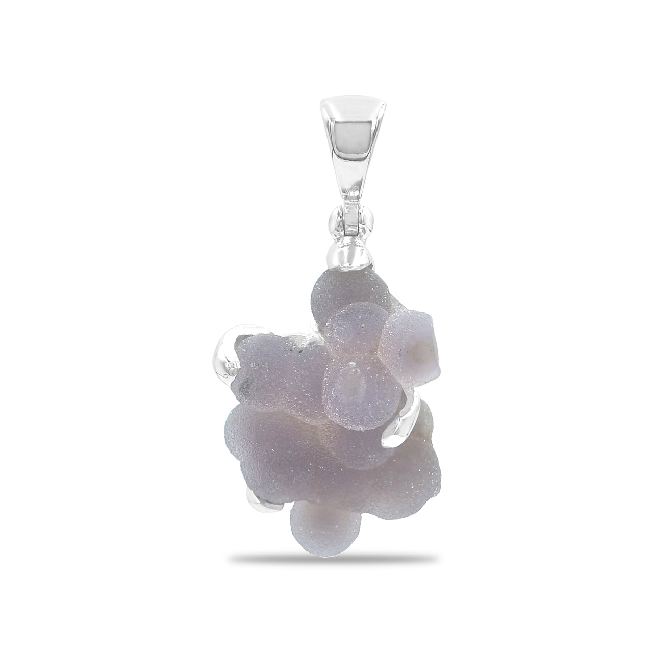 Colgante Starborn de calcedonia uva en plata de ley