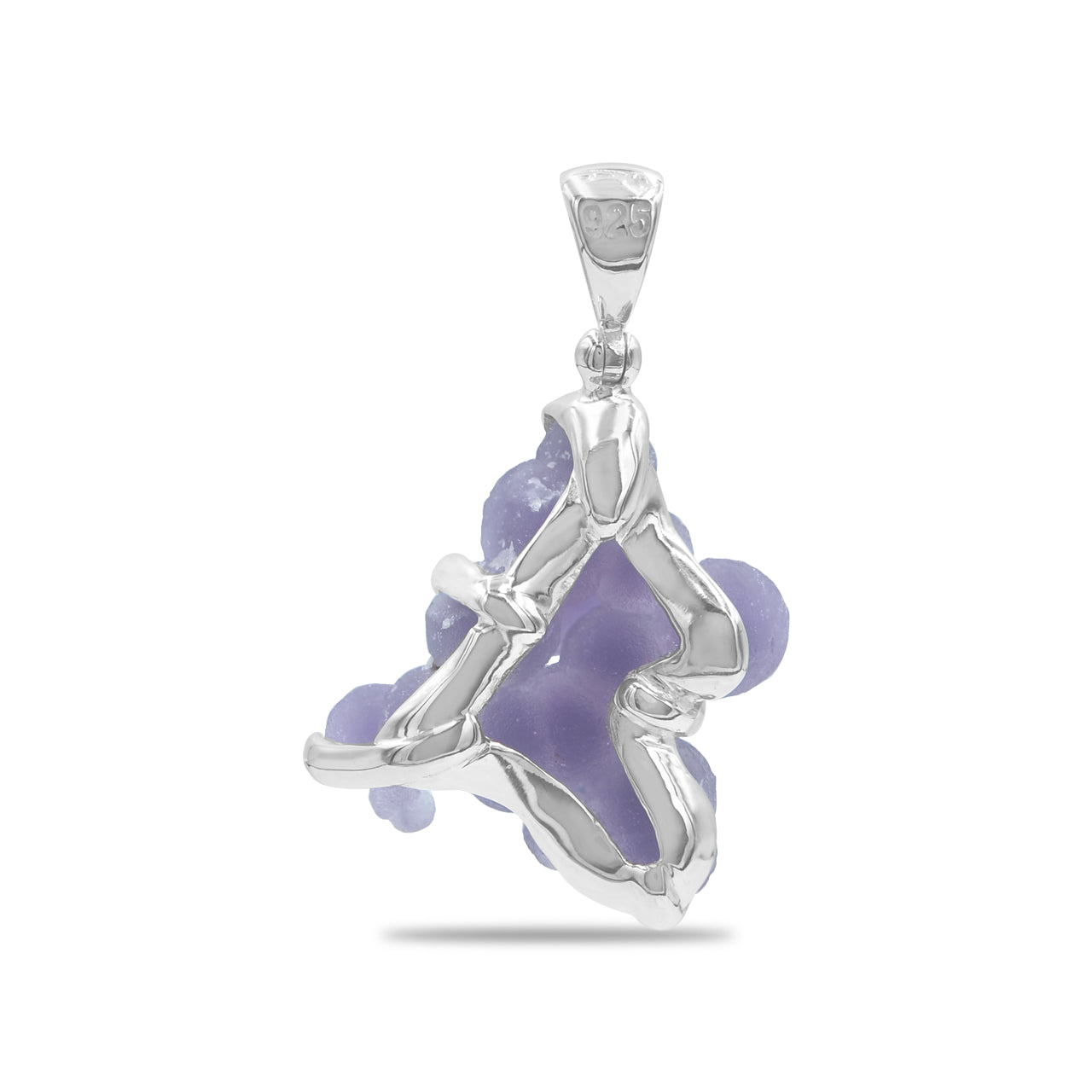 Colgante Starborn de calcedonia uva en plata de ley