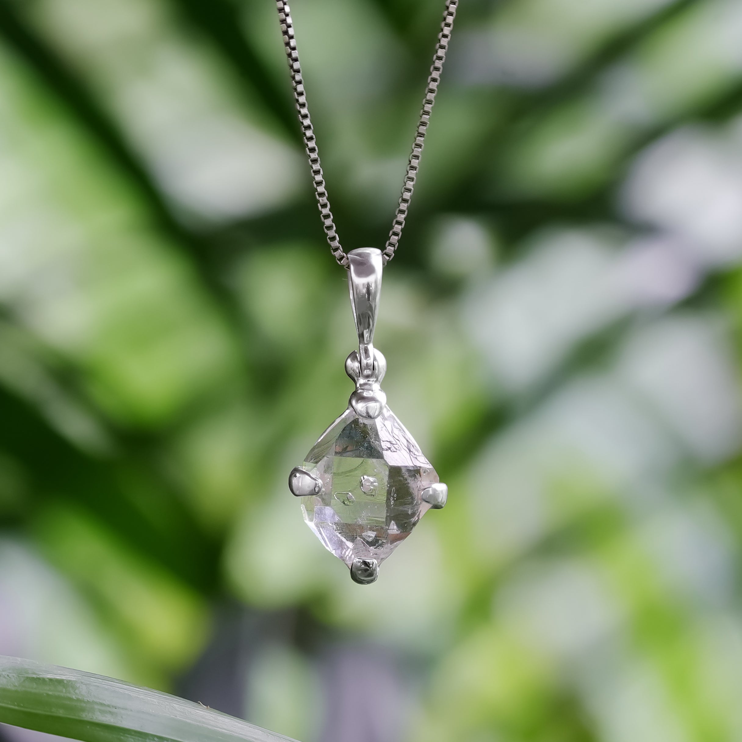 Starborn Herkimer Diamant-Anhänger in Sterling Silber