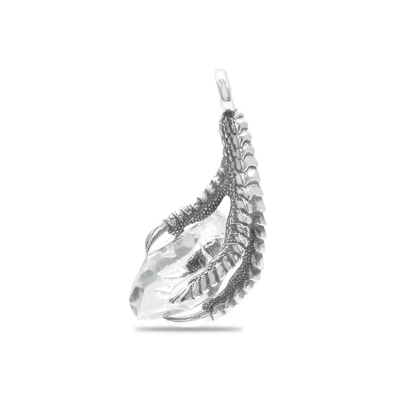 Starborn Gemstone Eagle Claw Pendant in Sterling Silver