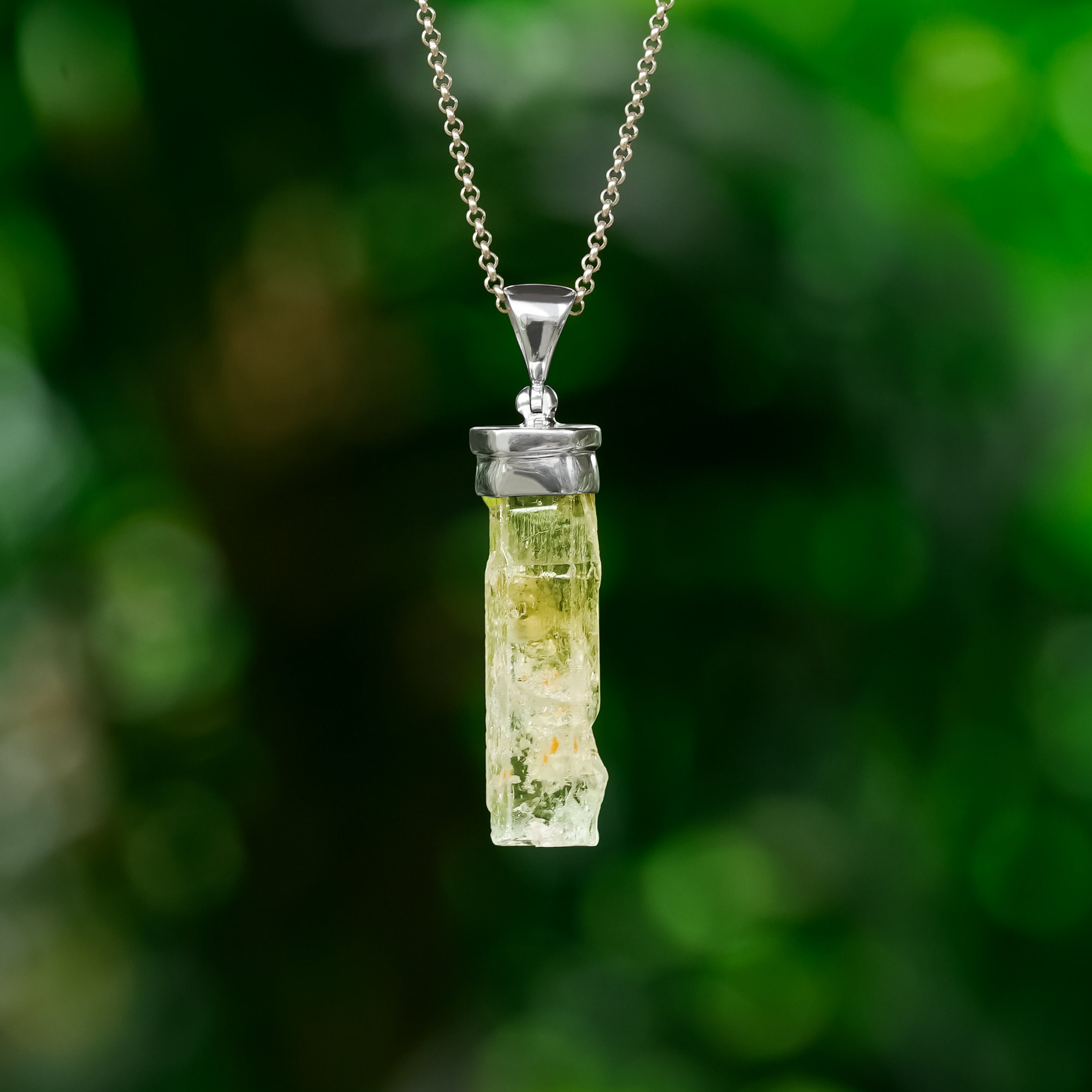 Starborn Heliodor Pendant in Sterling Silver