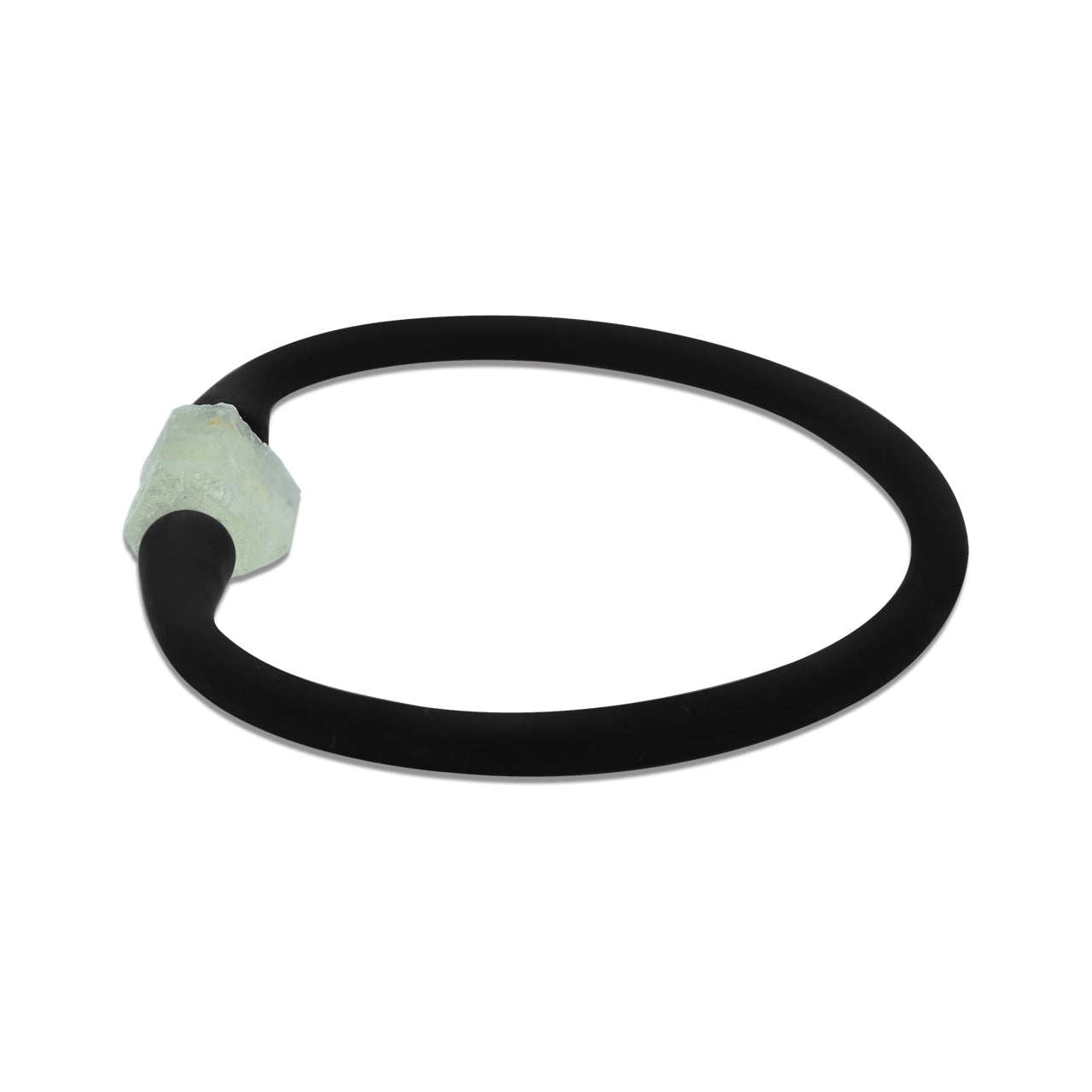 Starborn Natürliches Heliodor-Silikonarmband mit mittelgroßem Kristall