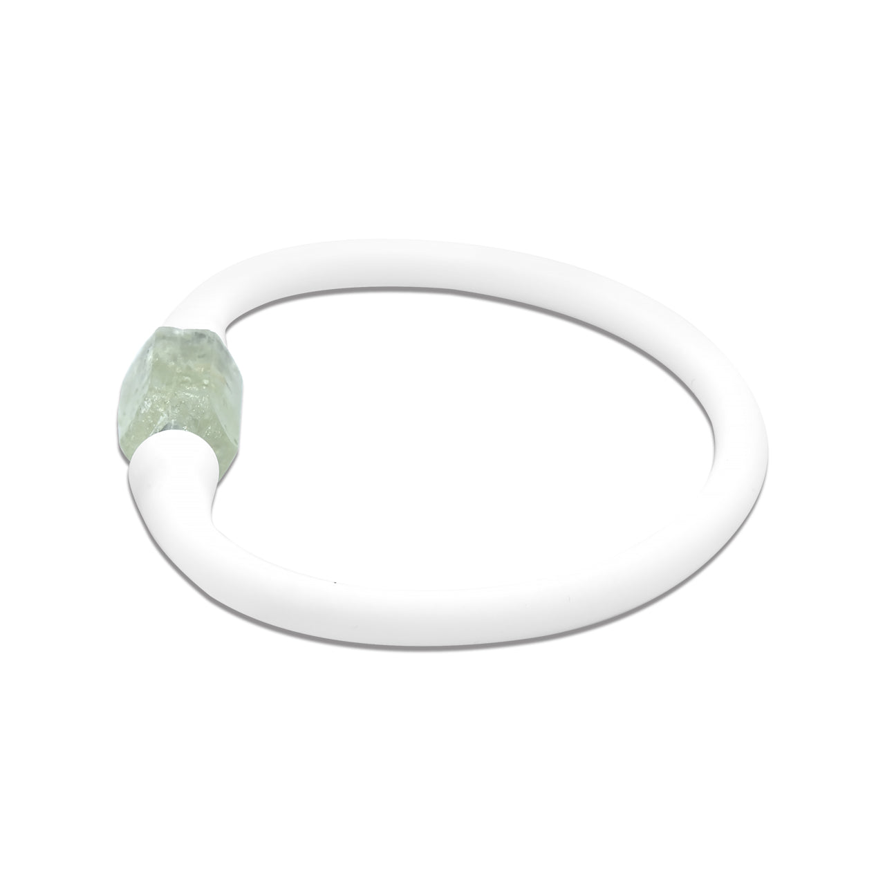 Starborn Natural Heliodor Small Crystal Silicone Bracelet