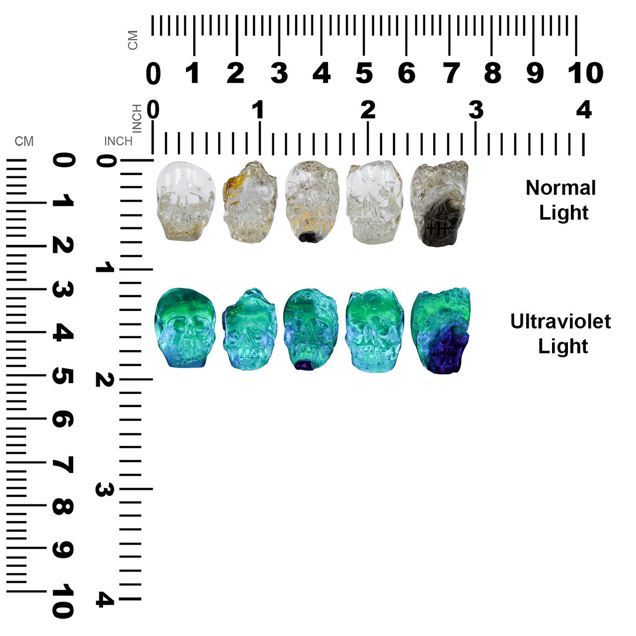 Carved Hyalite Skull