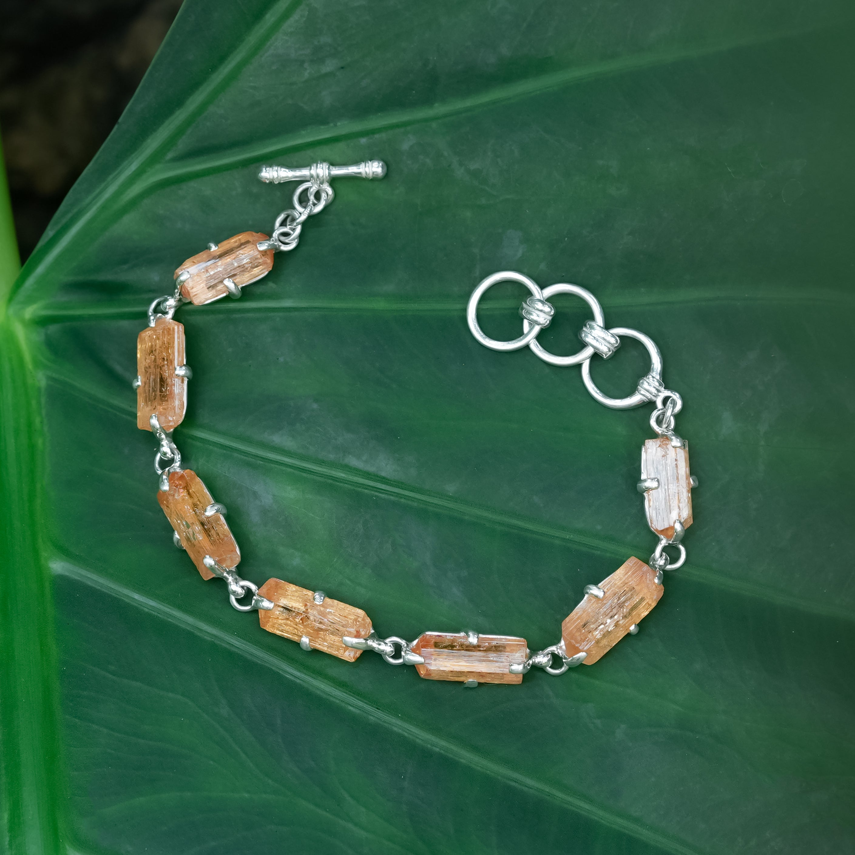 Starborn Imperial Topaz Crystal Prong Set Bracelet in Sterling Silver