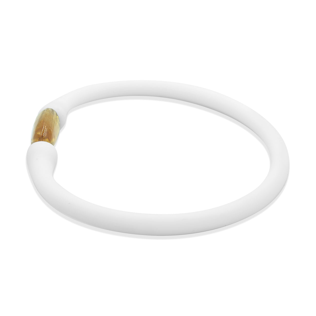 Pulsera de topacio imperial Starborn Bead con banda de silicona