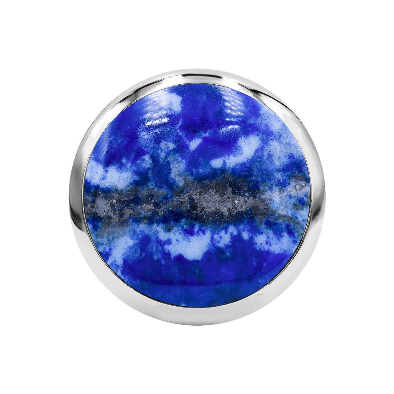 Starborn Lapis Lazuli Medallion Style Ring in Sterling Silver