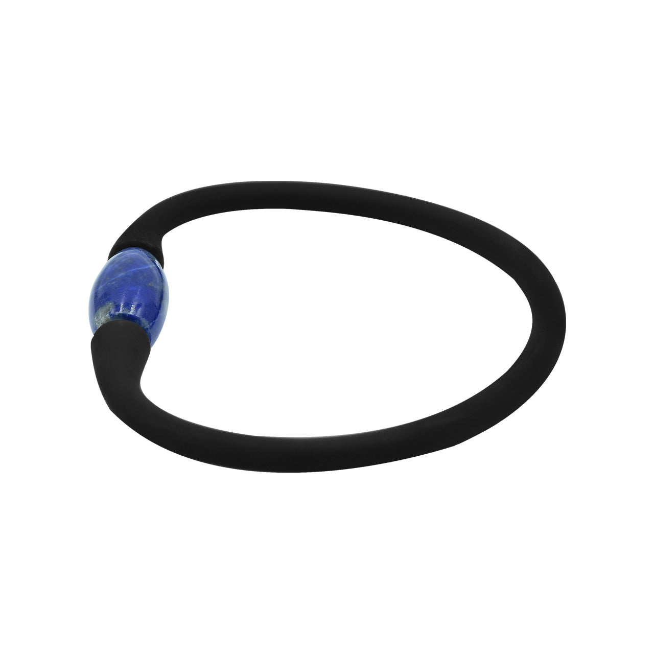 Starborn Lapis Lazuli Drum Bead Silicone Bracelet