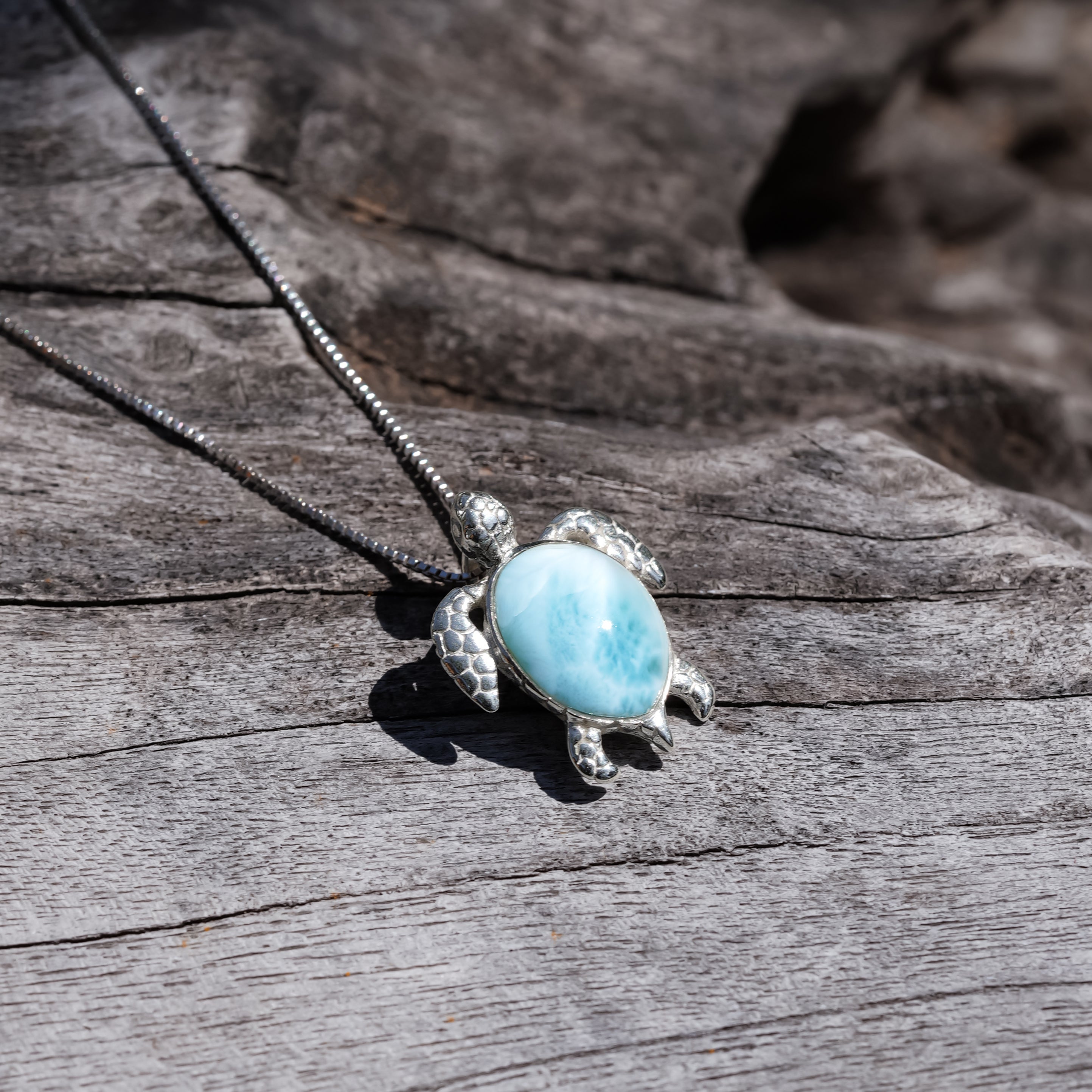 Starborn Sea Turtle Pendant in Fine Sterling Silver