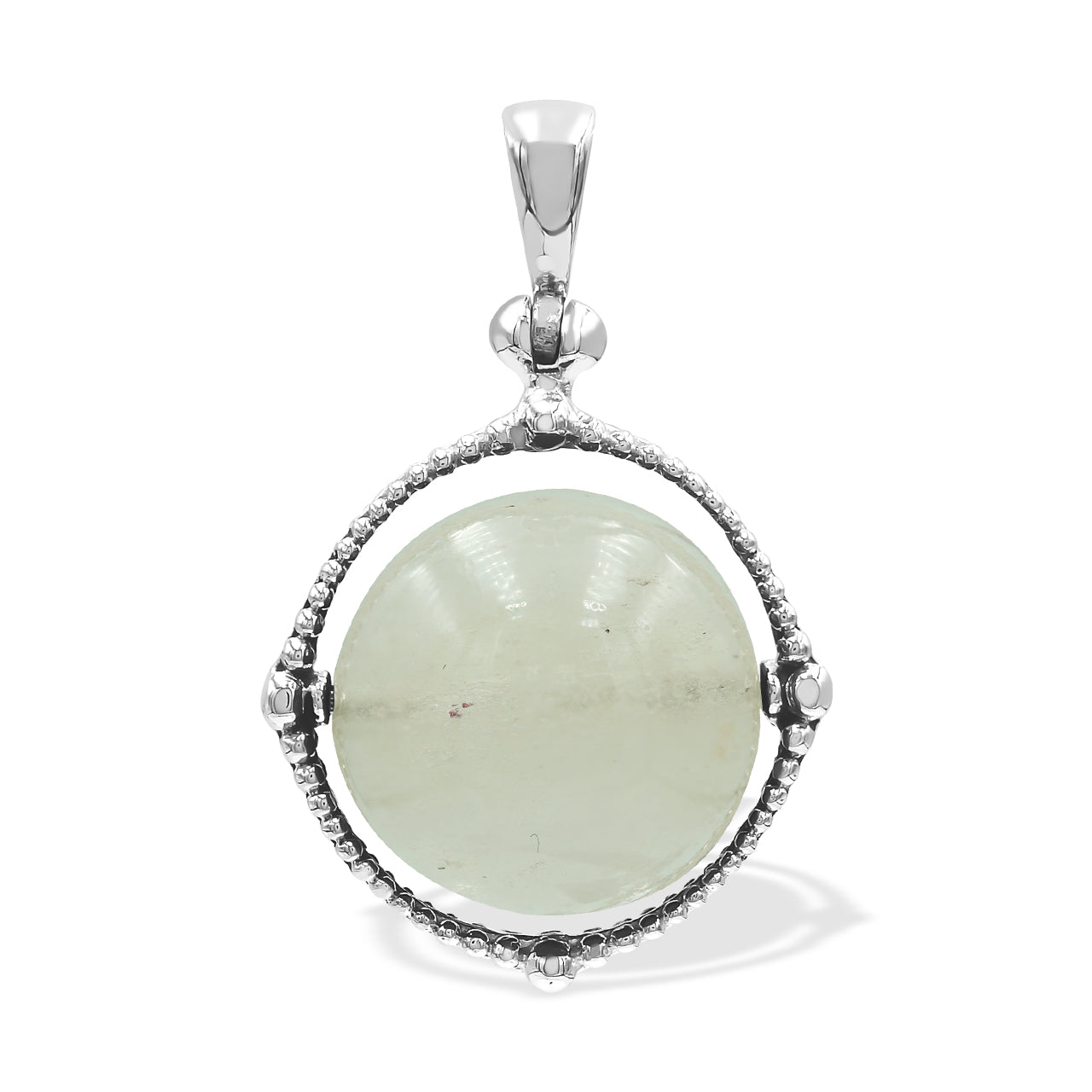 Starborn Edelstein-Anhänger „Drehbare Tastkugel“ aus Sterlingsilber