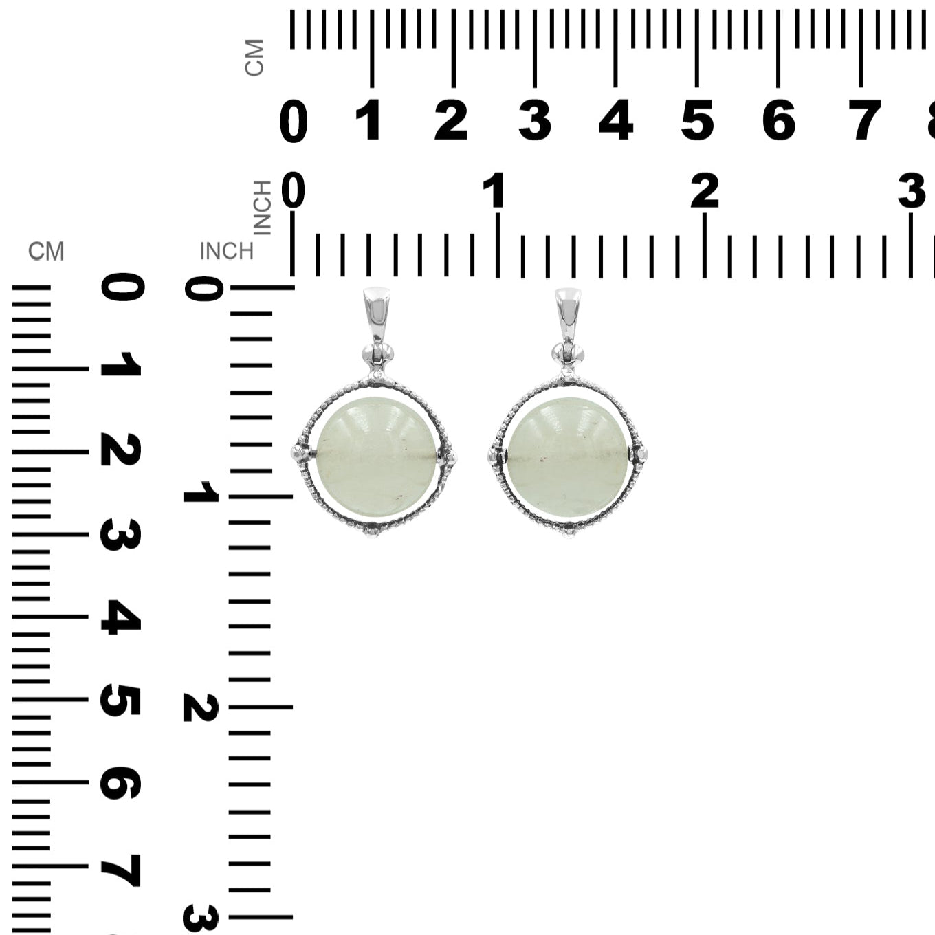 Starborn Libyan Desert Tektite Spinning Tactile Sphere Pendant in Sterling Silver